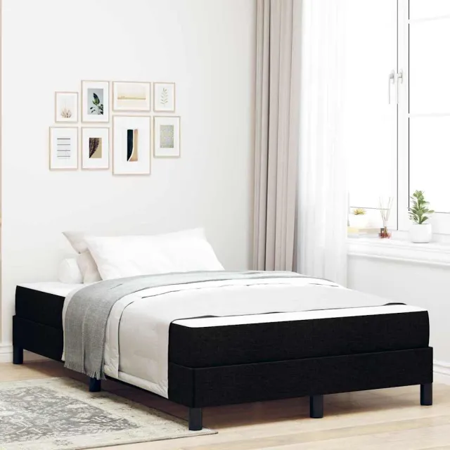 vidaXL Boxspringbed Zwart 120 x 200 cm Stof