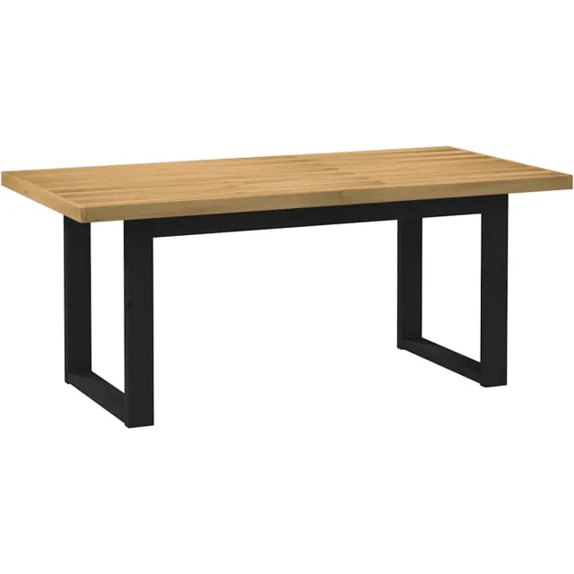 vidaXL Eettafel - NOAIN - U-vormige - poten - 180x90x75 - cm - massief - grenenhout Naturel