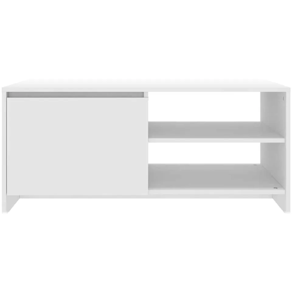 vidaXL Salontafel 102x50x45 cm bewerkt hout wit, foto 4