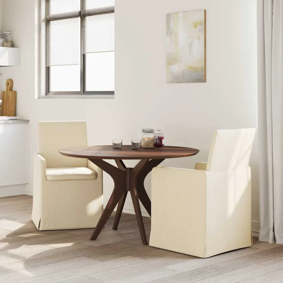 vidaXL Eettafelstoelen 2 st Stof Crèmekleurig 57 x 68 x 94 cm, foto 3