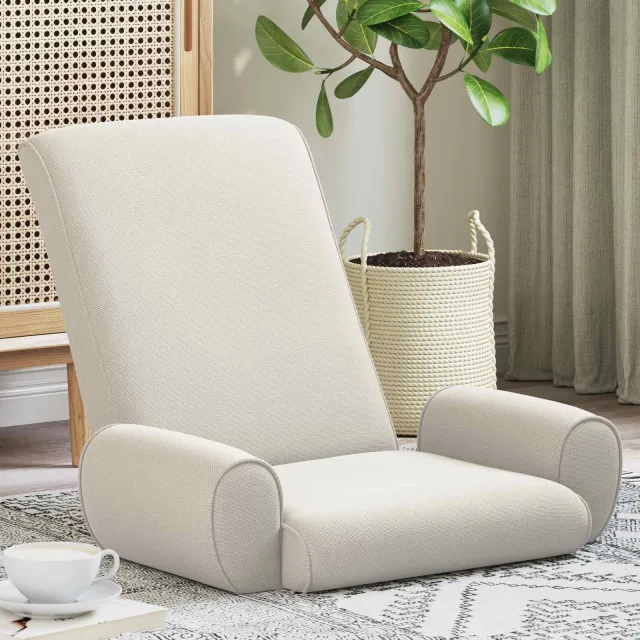 vidaXL Verstelbare vlo stoelen Havermout Grove Fluweel taupe, foto 2