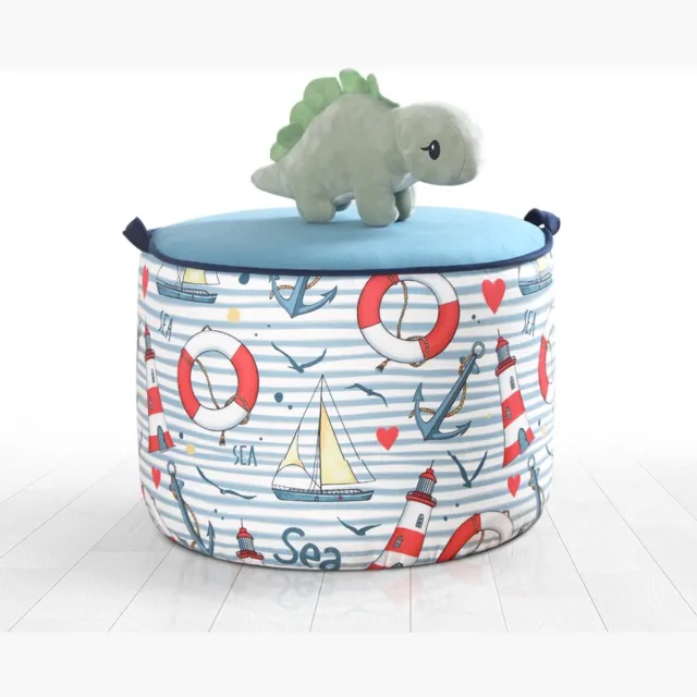 Skye Decor , Kinderoorfauteuil, Lodie v4 - Multicolor, Microvezel, Meerkleurig, 44 x 32 cm Blauw