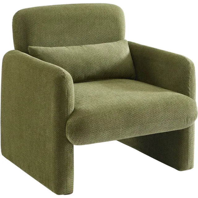 BAITA BAÏTA - OMA - Fauteuil - Groene stof - Met armleuningen - 78 cm breed