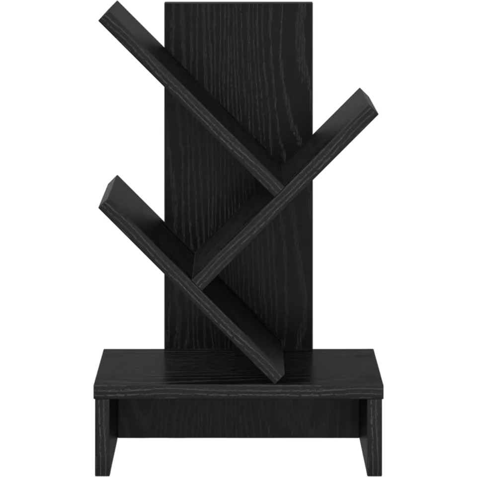 vidaXL Boomvormige boekenplank met 3 planken 30 x 18 x 48 cm zwart, foto 4