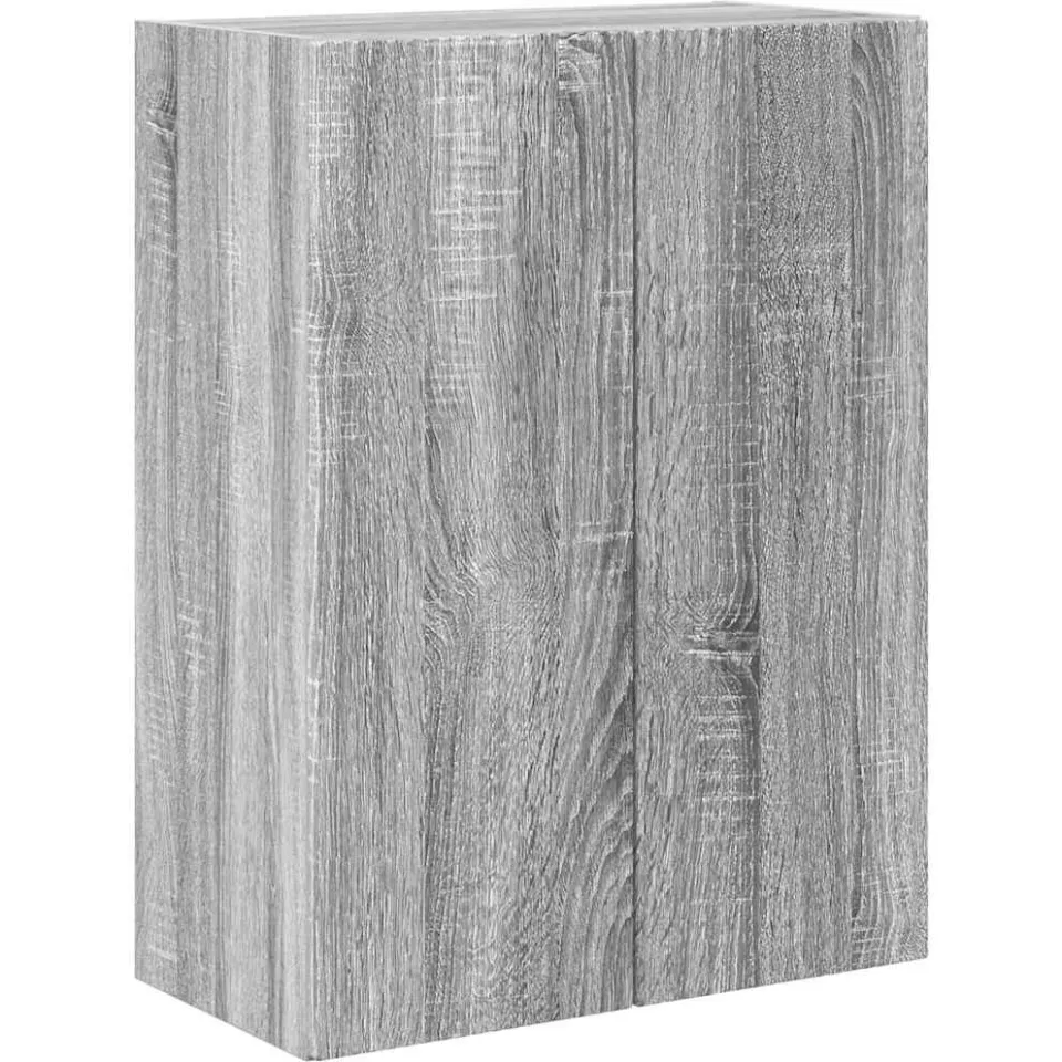 vidaXL TV-wandkast 59,5 x 31 x 80 cm Grijs Sonoma Bewerkt hout, foto 3