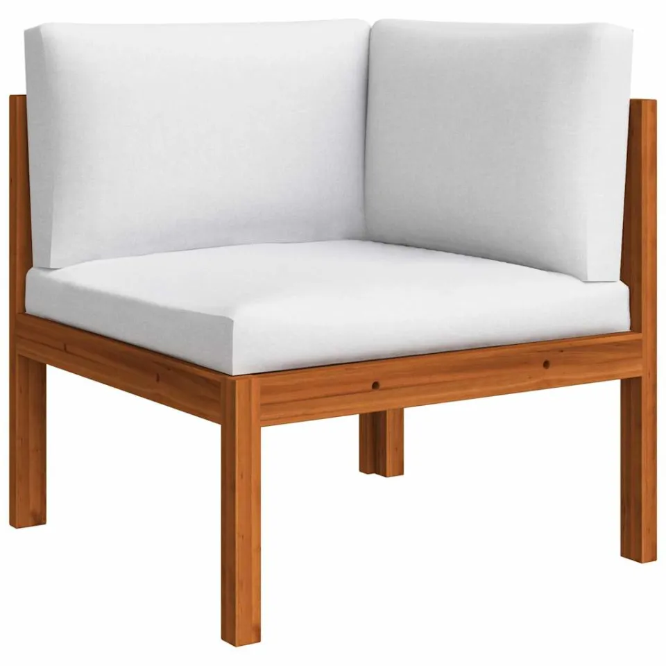 vidaXL 7-delige tuinloungeset met kussens crème 63x63 cm, foto 4