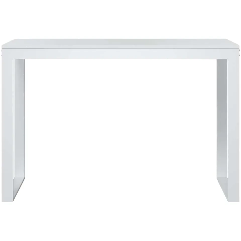 vidaXL Computerbureau 110x60x73 cm spaanplaat wit