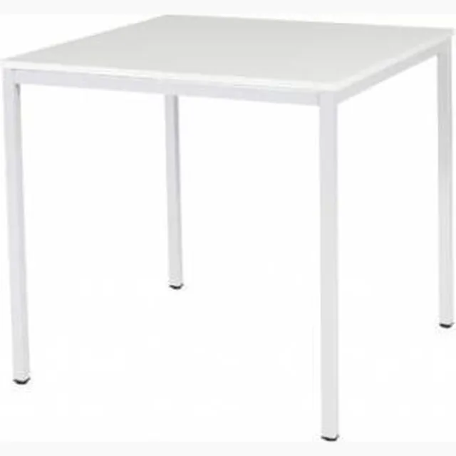 Schaffenburg Bureautafel - Domino Basic 80x80 grijs - wit frame
