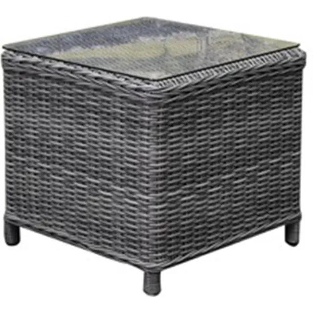 AVH-Collectie Toscane XL bijzettafel 50x50xH46 cm antraciet