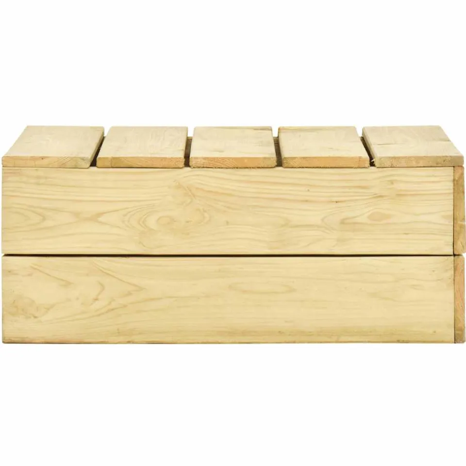 vidaXL Tuintafel 75x75x31 cm geïmpregneerd grenenhout Bruin