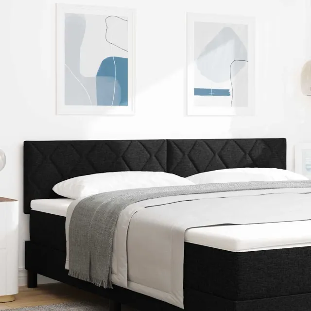 vidaXL Hoofdbord Zwart 180 cm Stof