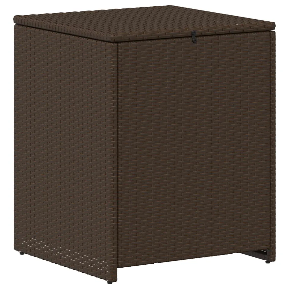 vidaXL Kussenbox 55 x 55 x 69 cm staal Bruin