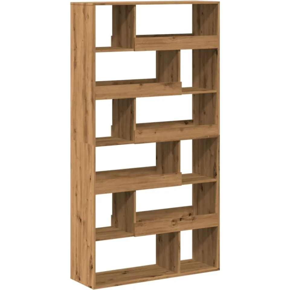 vidaXL Kamerscherm 100x33x187,5 cm bewerkt hout artisanaal eikenkleur, foto 3