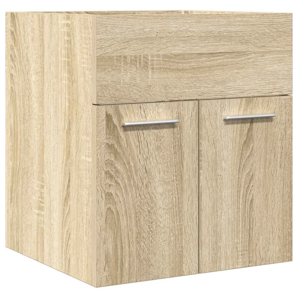 vidaXL Wastafelkast 41x38,5x46 cm bewerkt hout sonoma eikenkleurig, foto 3