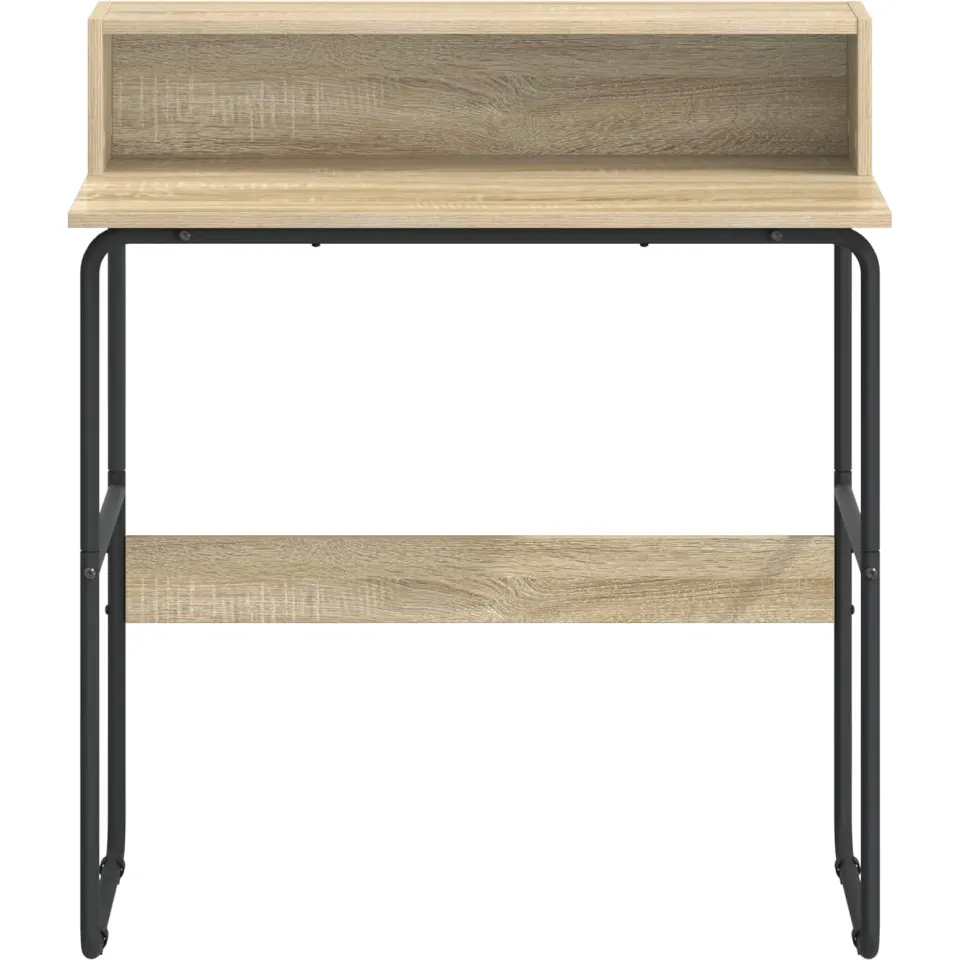 vidaXL Bureau met opbergruimte Sonoma Eiken 80 x 50 x 91 cm