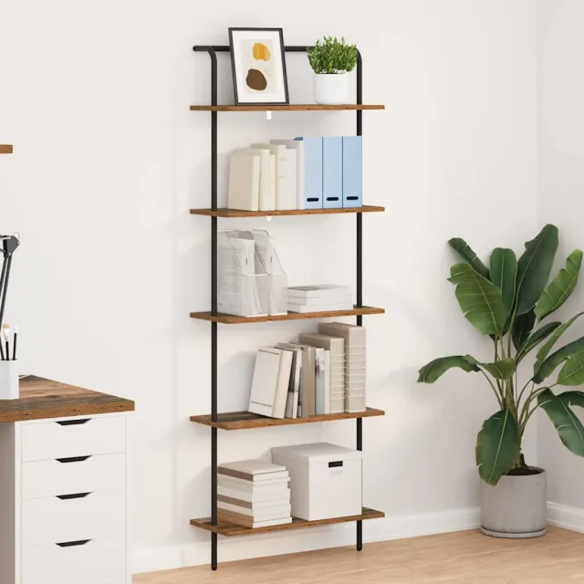 vidaXL Boekenkast 5-laags 60 x 24 x 168 cm Bewerkt hout Sonoma Eiken, foto 2
