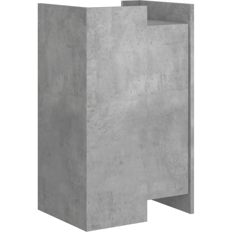vidaXL Dressoir 45x35x75 cm bewerkt hout betongrijs grijs, foto 3