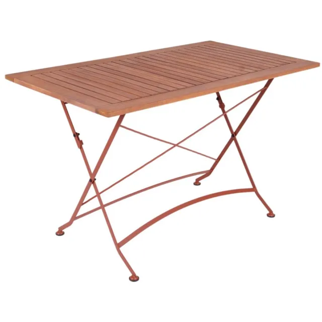 MaximaVida inklapbare tuintafel Toscana 120 x 70 cm roestbruin - 100% FSC excellent acacia