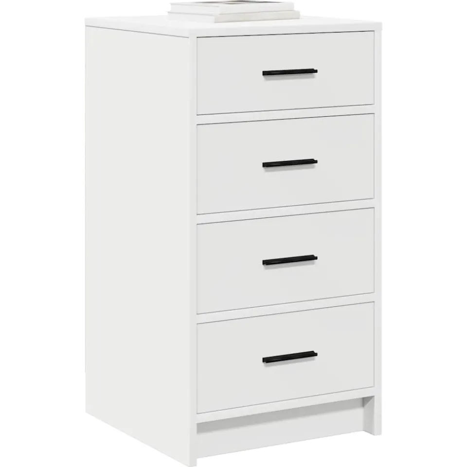 vidaXL Dressoir Wit 40 x 41 x 75 cm Bewerkt hout, foto 2