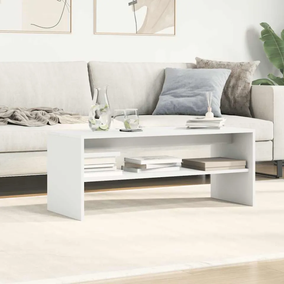 vidaXL Tv-meubel 100x40x40 cm bewerkt hout wit, foto 3