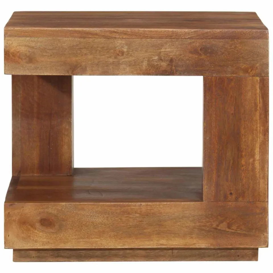 vidaXL Salontafel 45x45x40 cm massief acaciahout bruin, foto 2