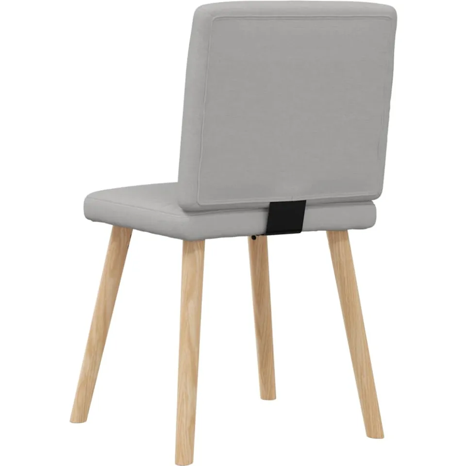 vidaXL Eetkamerstoelen 6 st stof wolk grijs, foto 4