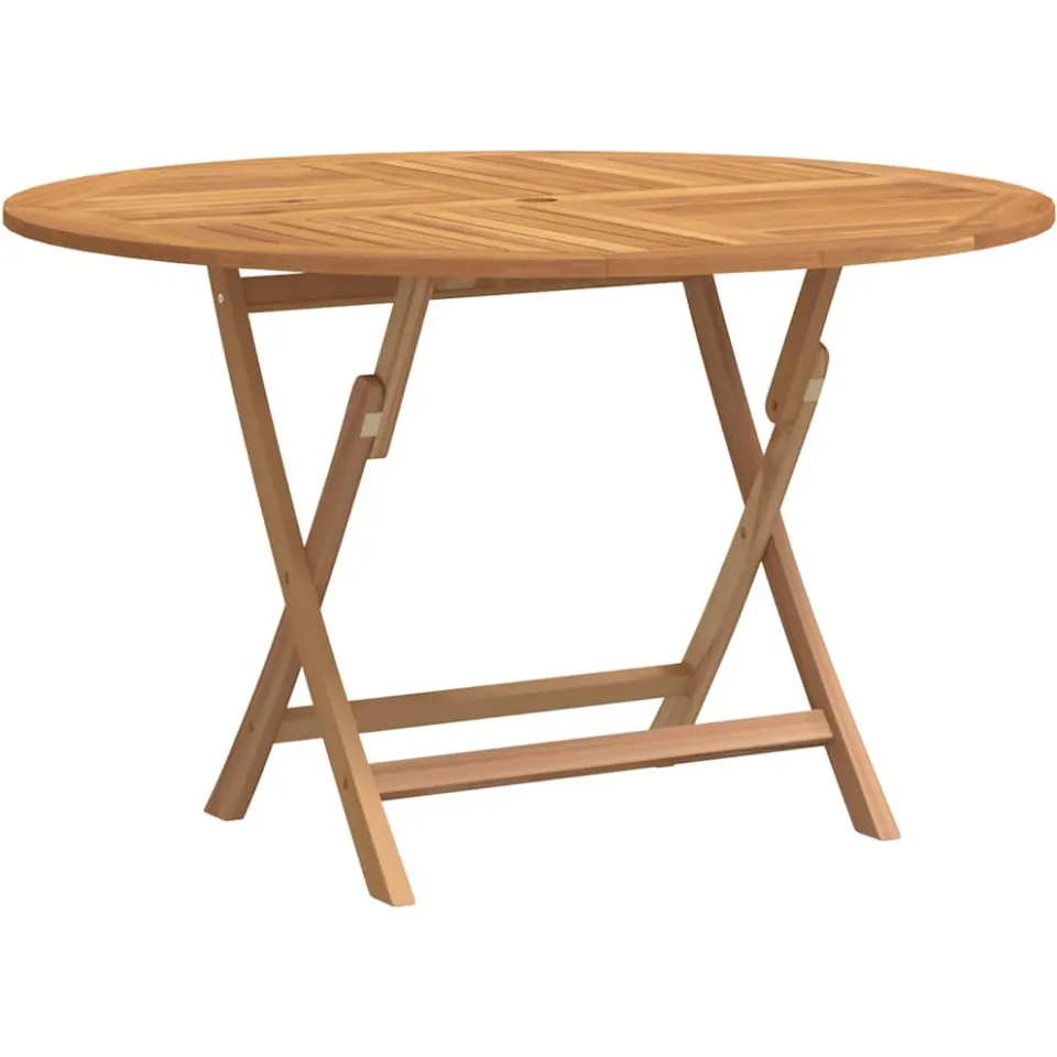 vidaXL Tuintafel inklapbaar Ø 110x75 cm massief teakhout bruin, foto 3