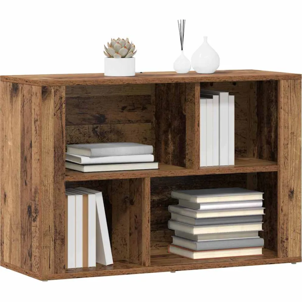 vidaXL Dressoir Oud Hout 80 x 30 x 53 cm Bewerkt hout Bruin