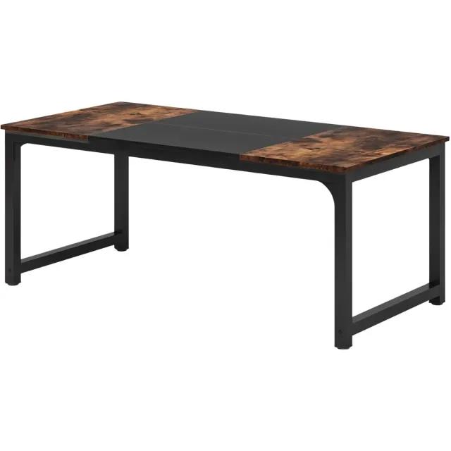 Happiq Eettafel Novia - 180cm - Voor 6-8 personen - Voor Keuken of eetkamer - Bruin