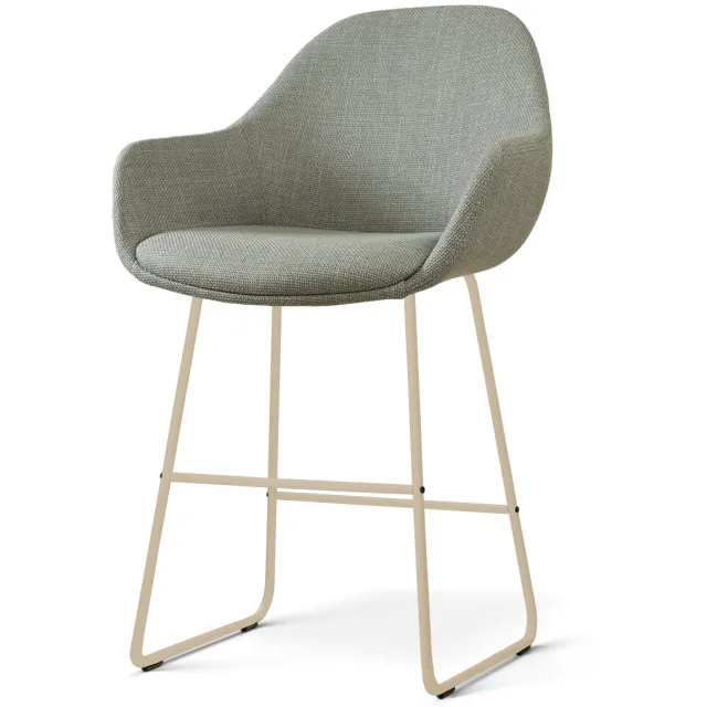 Nolon Nino-Mae barkruk saliegroen - beige onderstel - 65 cm