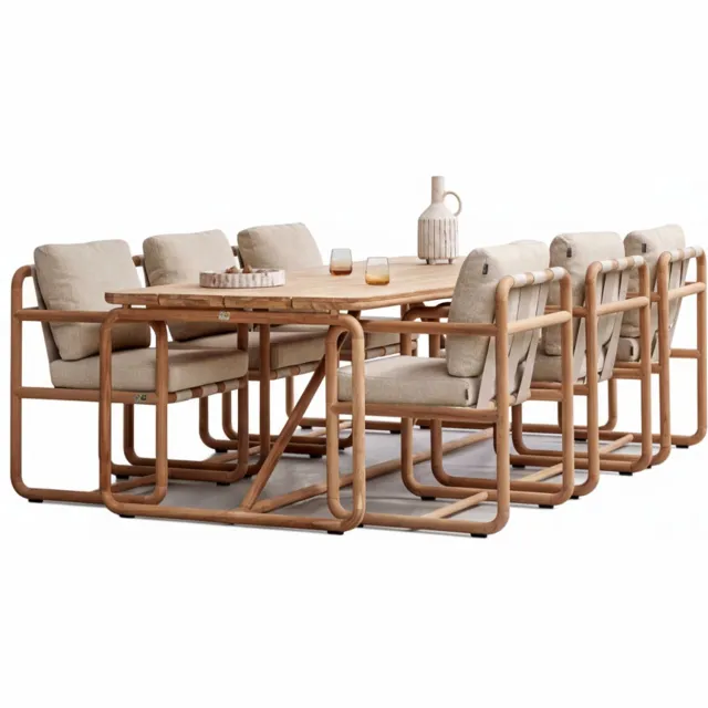 Apple Bee Dolce Tuinset 240 cm – 7-delig – Teak – BEE WETT®