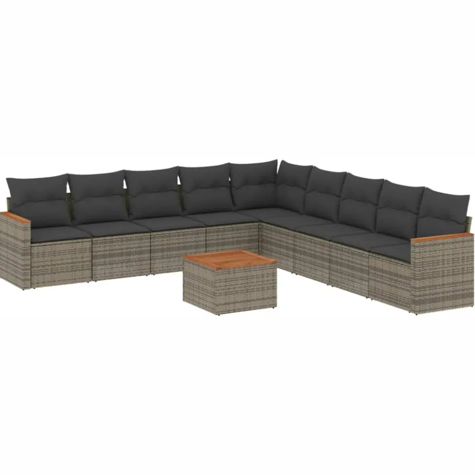 vidaXL Patio Sofa Set 5-zits Grey, foto 3