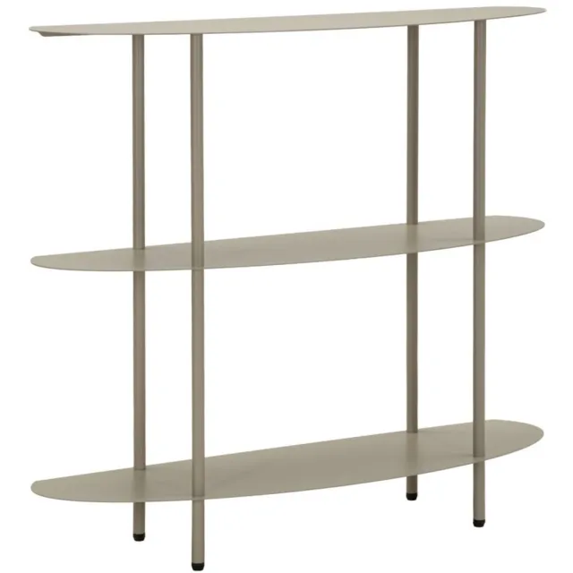 Mauro Ferretti Consoletafel Saturn Console Dove Grey 90×28 cm Duifgrijs Grijs