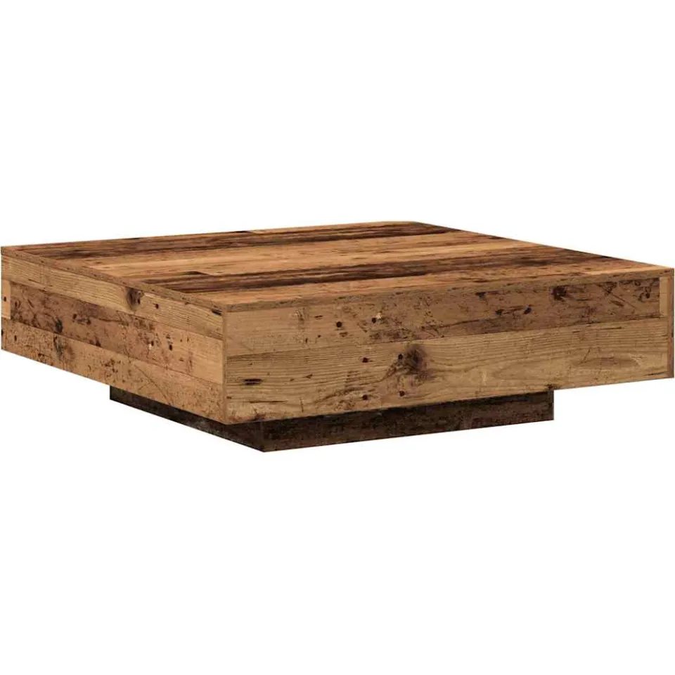 vidaXL Salontafel Oud Hout 100 x 100 x 31 cm bruin, foto 2