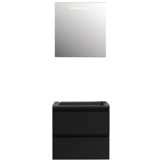 Boss & Wessing Pepper badmeubelset mat zwart