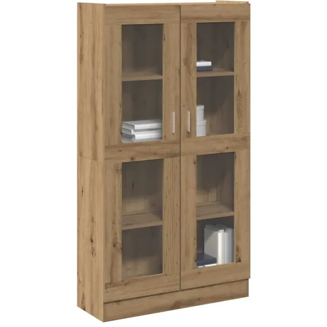 vidaXL Dressoir Artisan Eikenhout 82,5x30,5x150 cm Bewerkt Hout Bruin