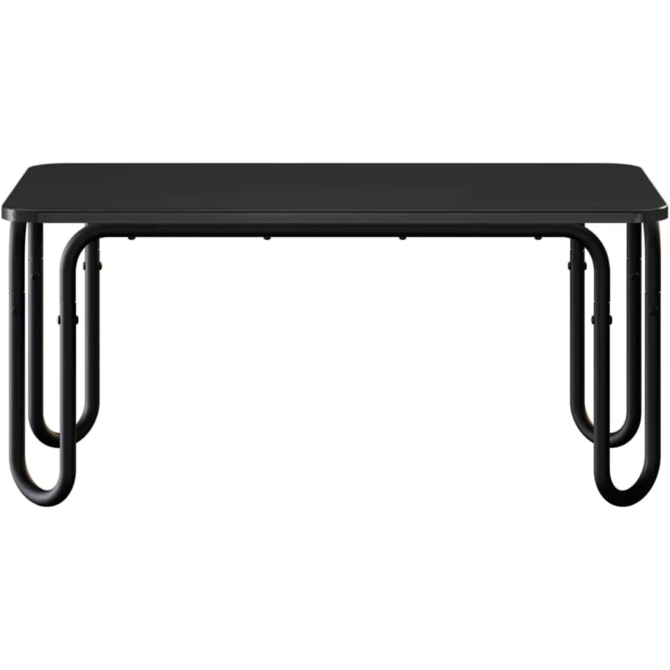 vidaXL Salontafel Zwart 100 x 50 x 45 cm Bewerkt hout