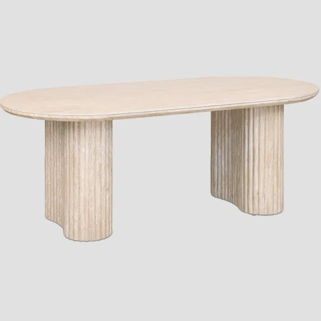 Homla Stolik kawowy - BELLEZA - Bežowy - 120x60x46 cm Hout