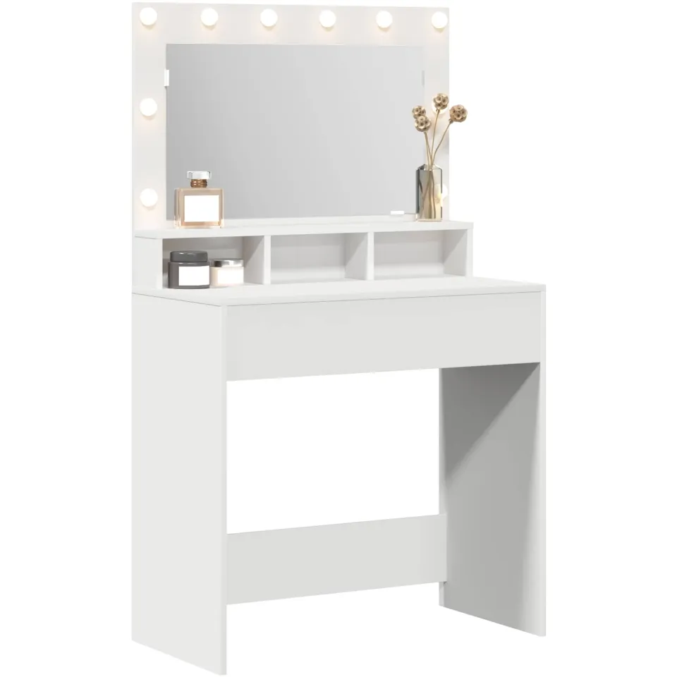 vidaXL Plafondtafel Wit 78,5 x 41 x 135 cm Bewerkt hout