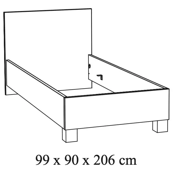 bed Edison bruin, foto 3