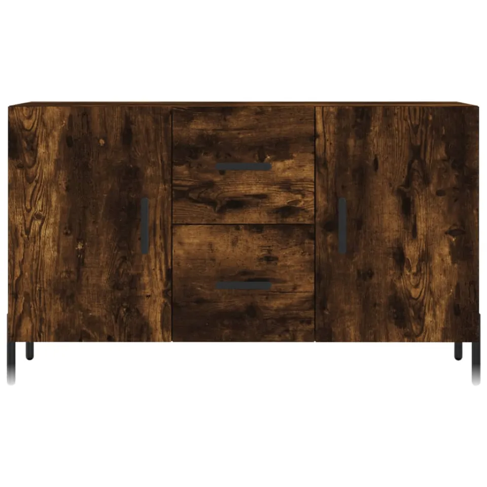 vidaXL Dressoir 100x36x60 cm bewerkt hout gerookt eikenkleurig, foto 4