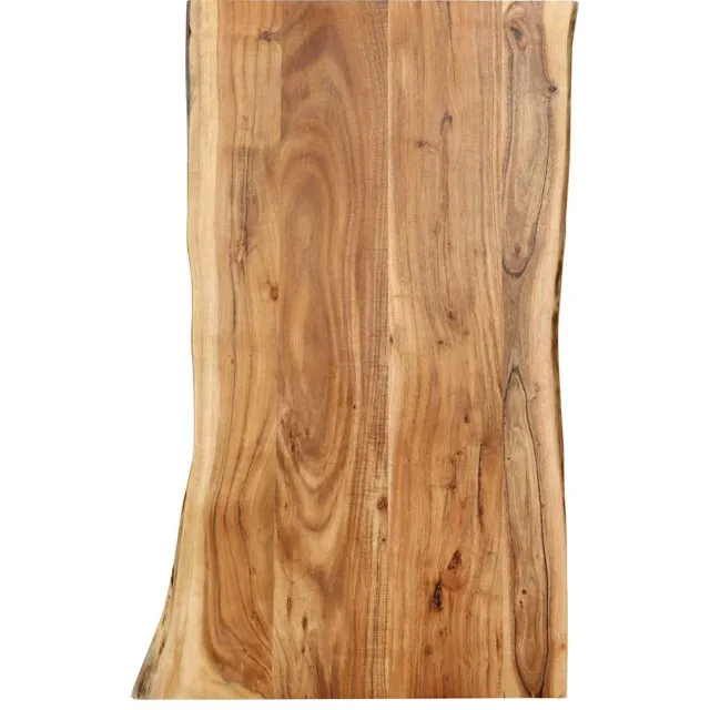 vidaXL Tafelblad 100x(50-60)x2,5 cm massief acaciahout bruin, foto 4