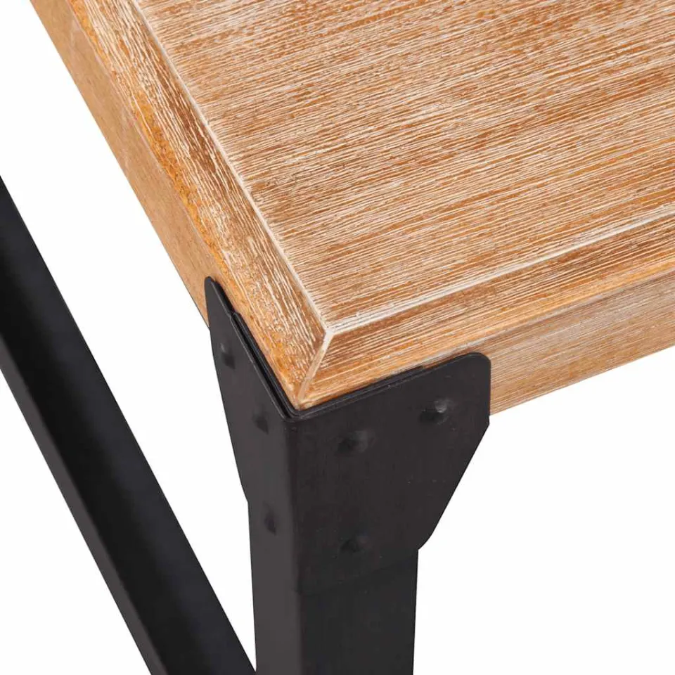 vidaXL Salontafel 100x60x45 cm massief acaciahout bruin, foto 4