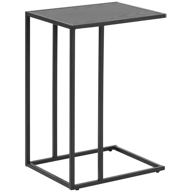 Lisomme Vic houten bijzettafel zwart - 43 x 63 cm