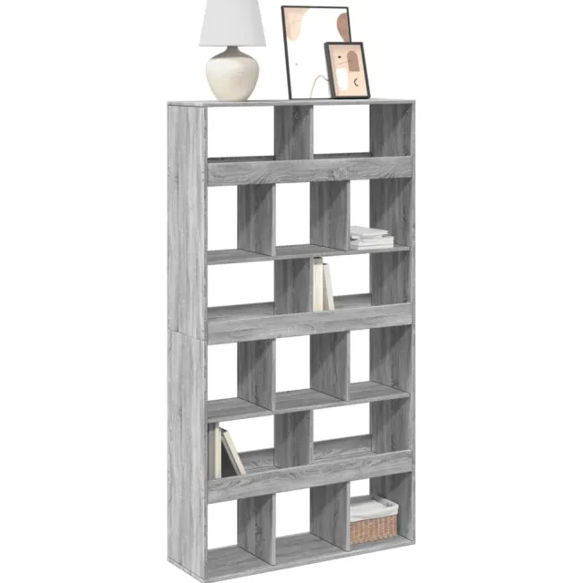 vidaXL Boekenkast 100x33x187,5 cm bewerkt hout grijs sonoma eikenkleur