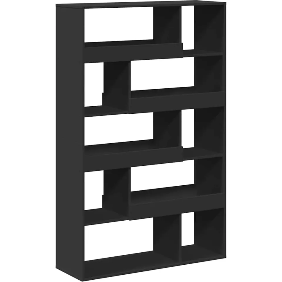 vidaXL Kamerscherm 100x33x156,5 cm bewerkt hout zwart, foto 4