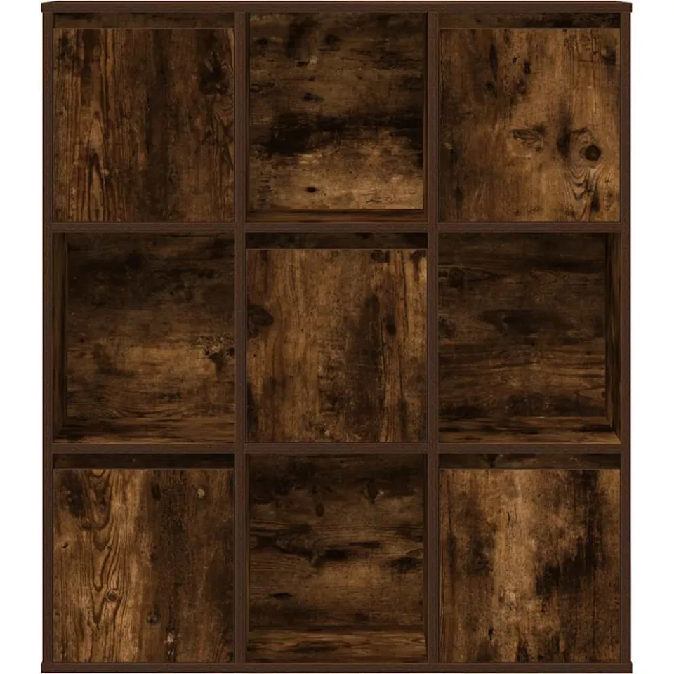 vidaXL Boekenkast 89x24x101,5 cm bewerkt hout gerookt eikenkleurig, foto 4