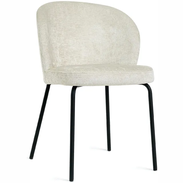 Nest of Nora Set van 2 - Nest of Nora Eetkamerstoelen Lilo set - Scandinavisch - Stof - Beige