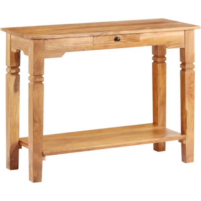 vidaXL Wandtafel - 100x40x76 - cm - massief - acaciahout Bruin