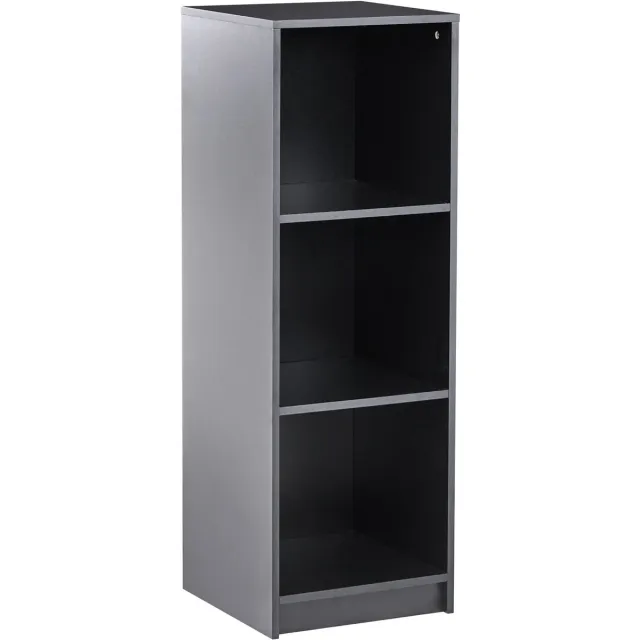 Beliani ZEHNA - Boekenkast 3 planken - Zwart - 40 x 40 cm - Vezelplaat